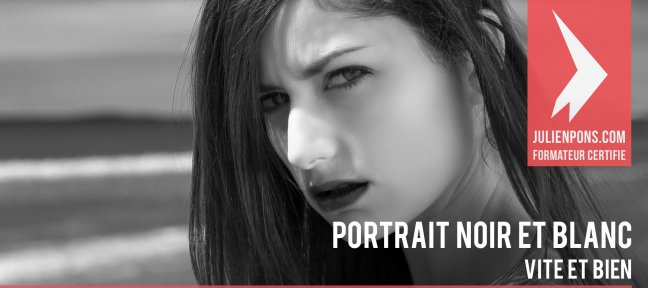 Gratuit : Portrait en noir et blanc vite et bien