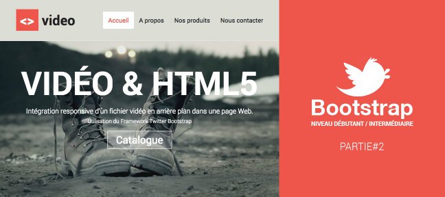 Intégration d'un site responsive avec une vidéo en arrière plan