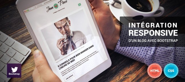Intégration d'un blog responsive avec Bootstrap