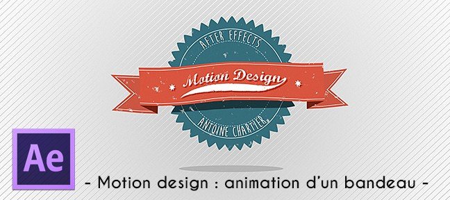 Motion design - Animation d'un bandeau rétro