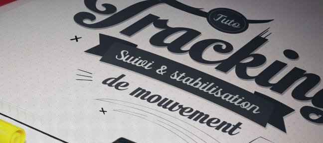 Tracking 2D en motion design avec des typographies et des formes personnalisées