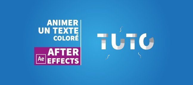 After Effects : Animer un texte coloré