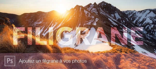 Photoshop : Ajouter un filigrane à vos photos