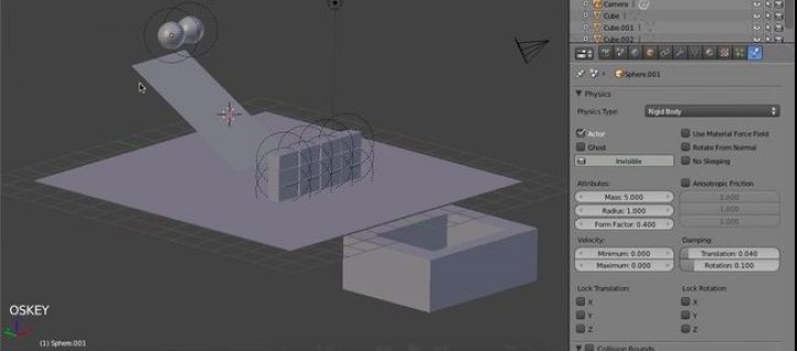 Tuto Blender Rigid Body : les bases Blender Sébastien Vanteux