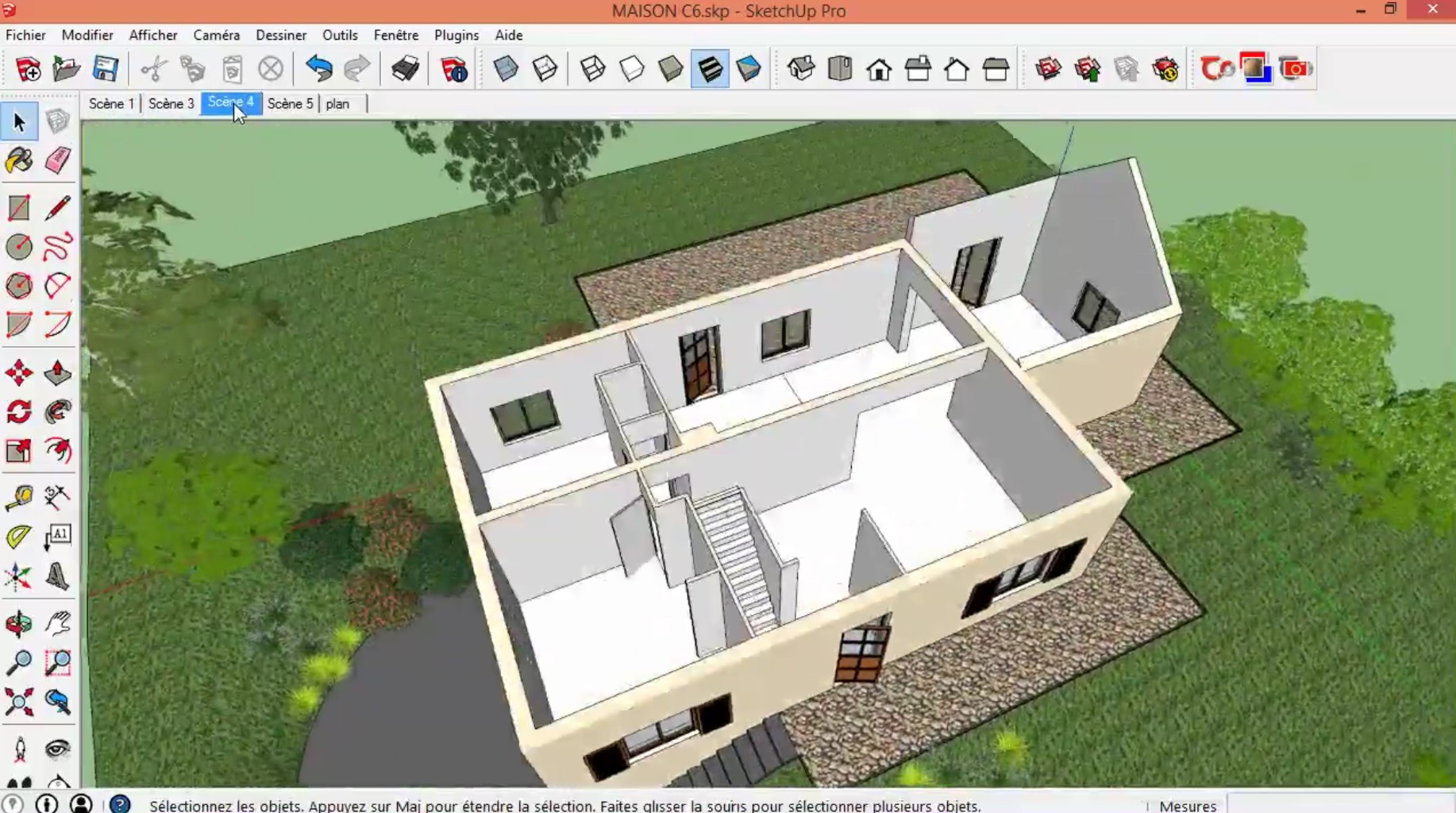 Sketchup план дома