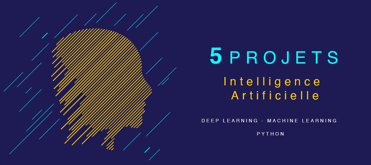 Intelligence Artificielle : 5 projets complets et pratiques en Python