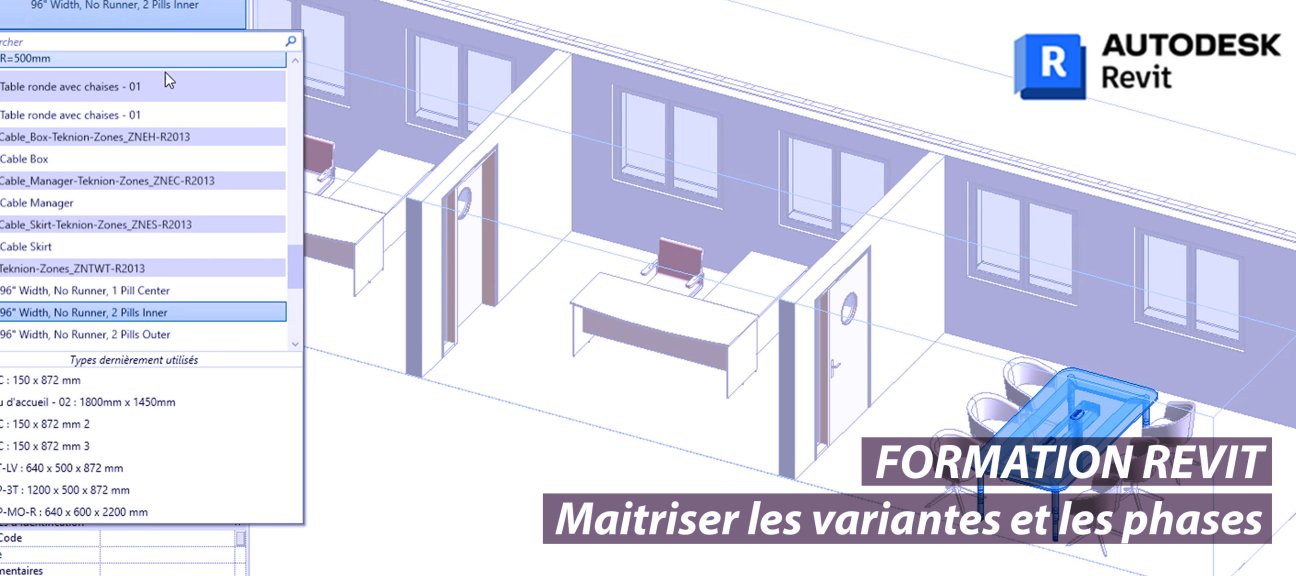 Maitriser les variantes et les phases de projet avec Revit
