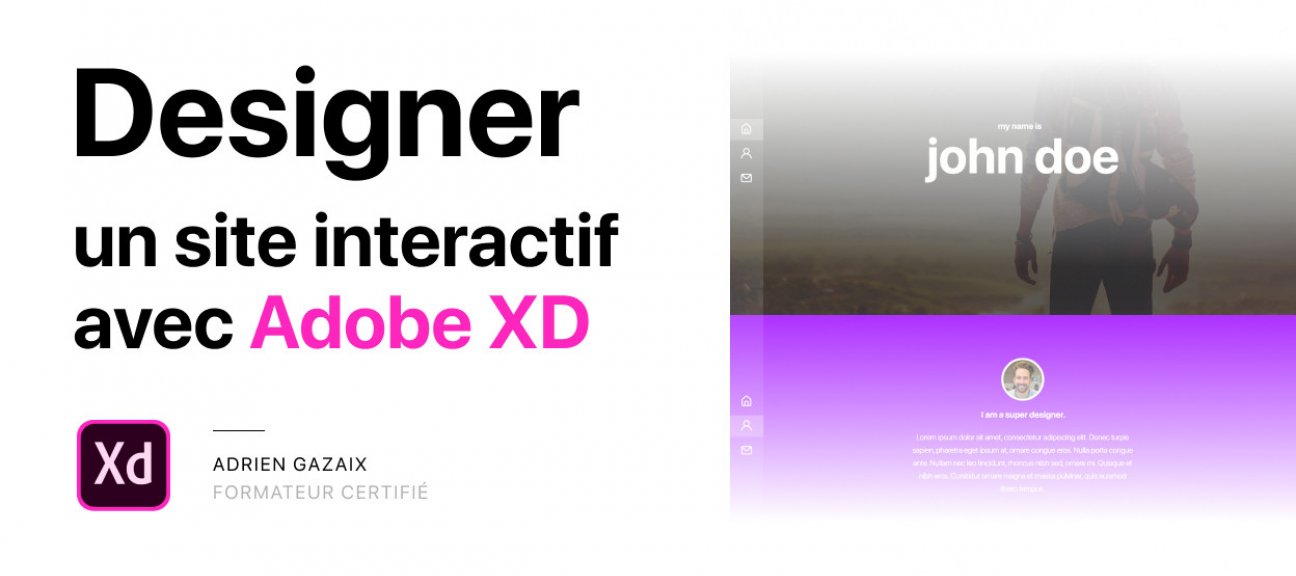 Designer un mini-site onepage interactif avec Adobe XD