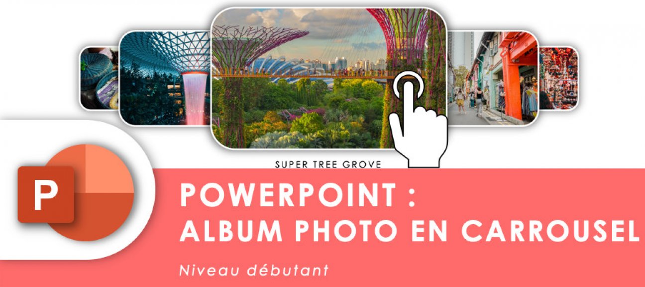 Créer un album photo en carrousel sur PowerPoint