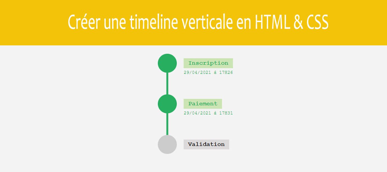 Créer une timeline verticale en HTML & CSS