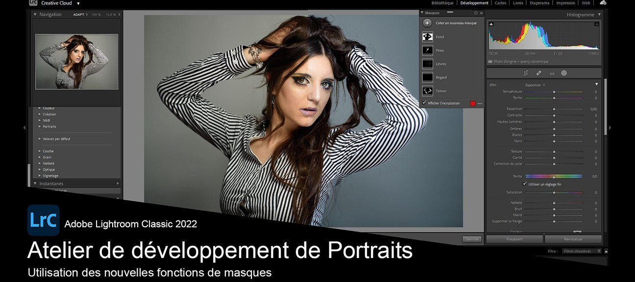 Portraits avec les nouveaux outils de Lightroom Classic