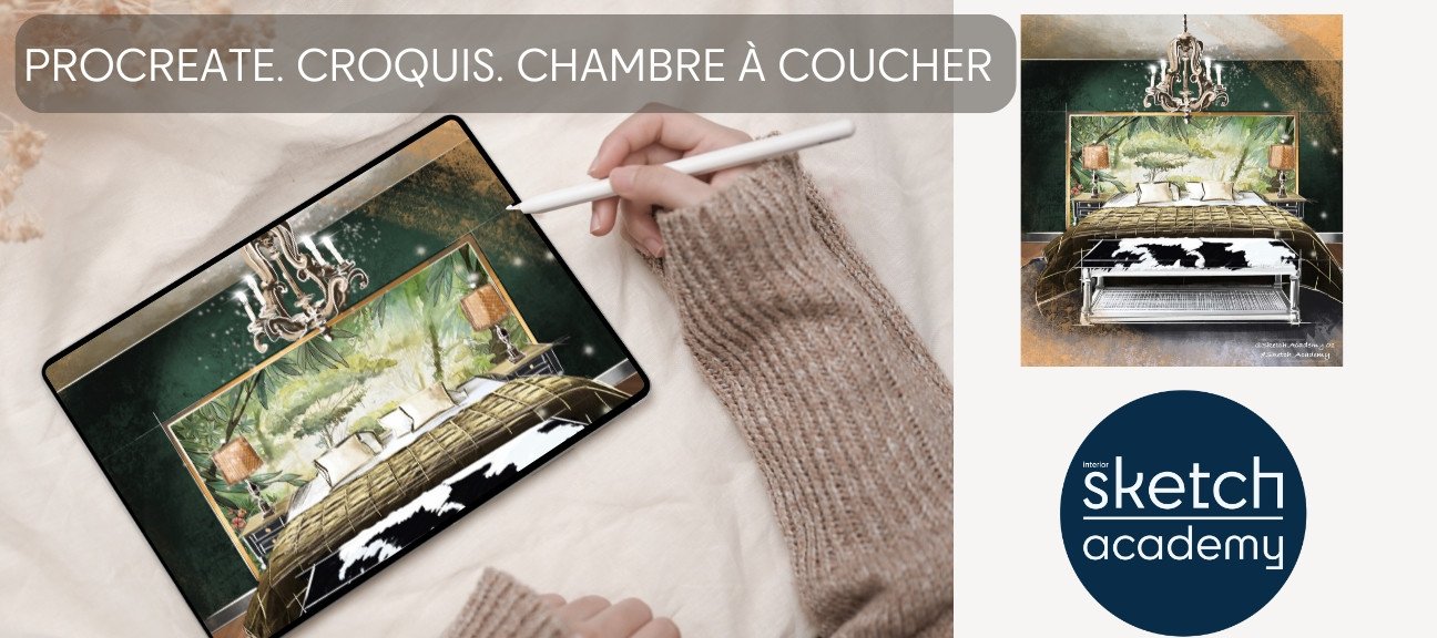 Gratuit Procreate : Construction d'une chambre par collage