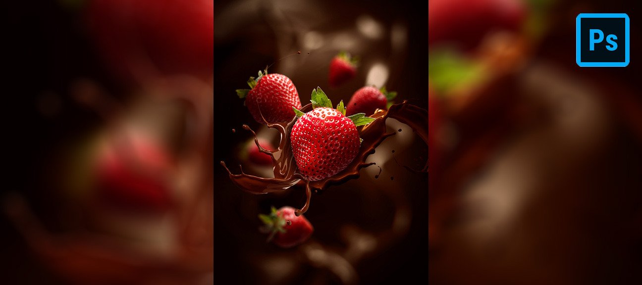 Photoshop - Composition de fruits de type publicitaire