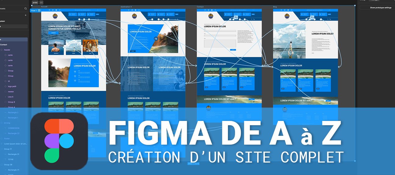 Création d'un site de voyage de A à Z avec Figma