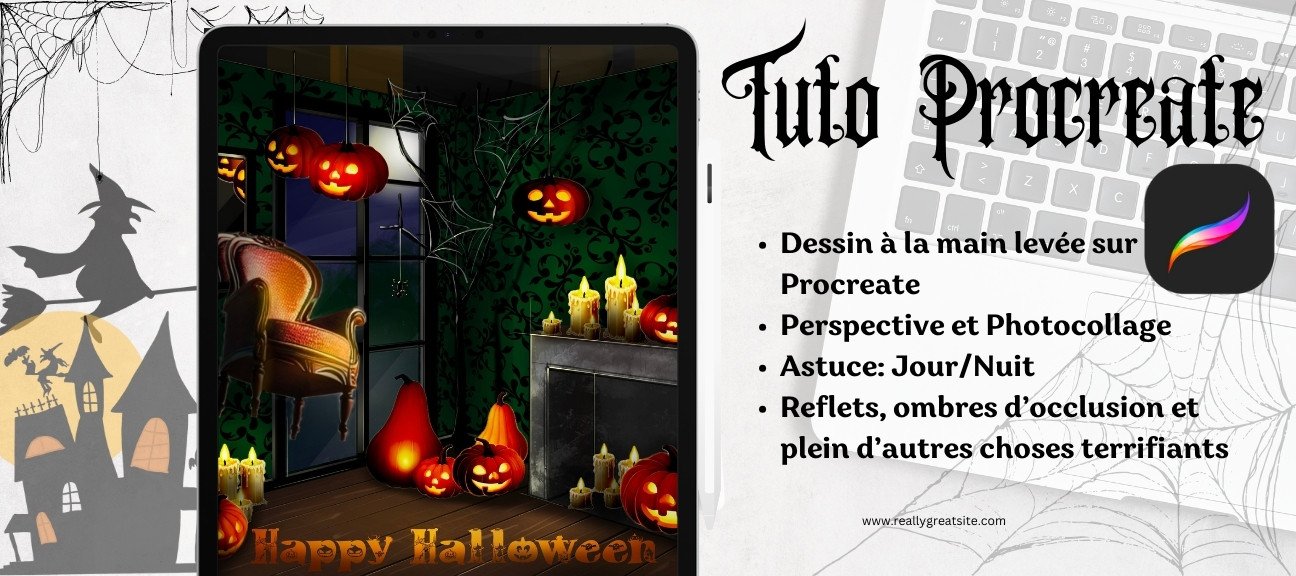 Carte Halloween avec ProCreate