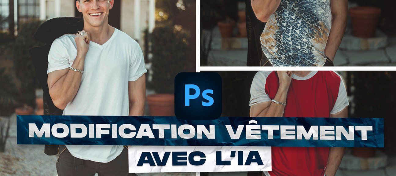 Gratuit Retoucher un vêtement avec l'IA de Photoshop