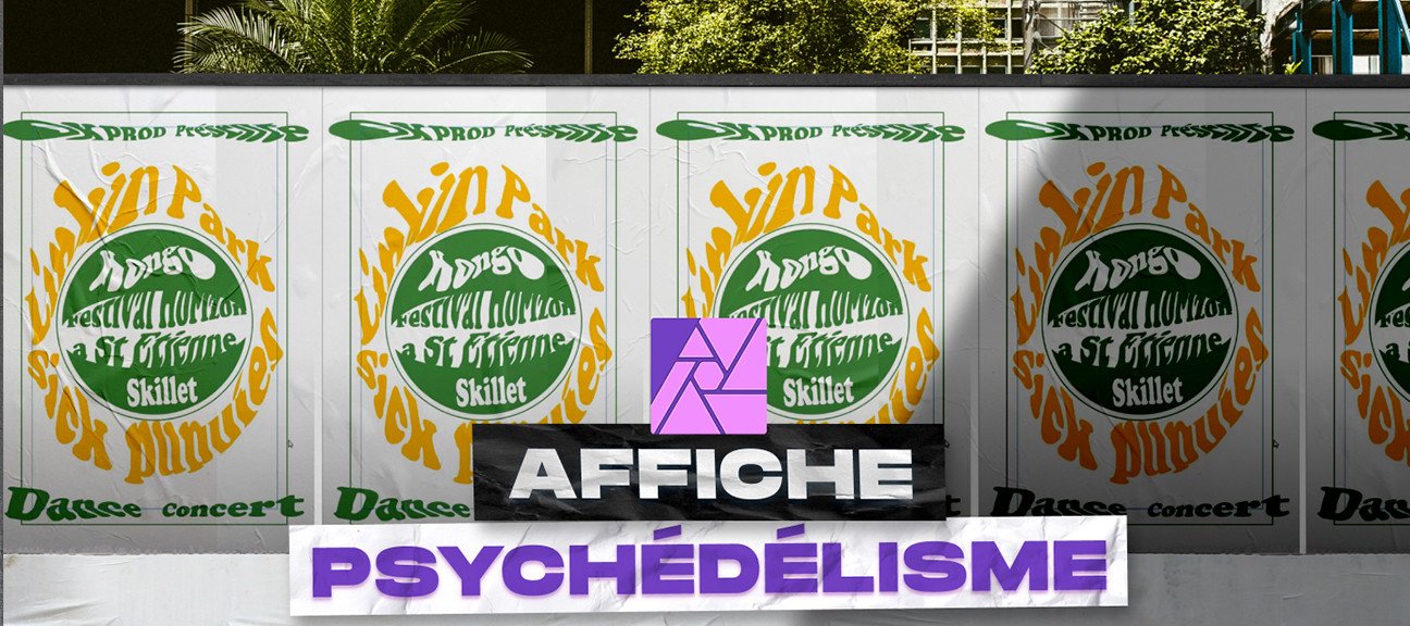 Gratuit Affinity Photo - Création d'une affiche dans le style psychédélique