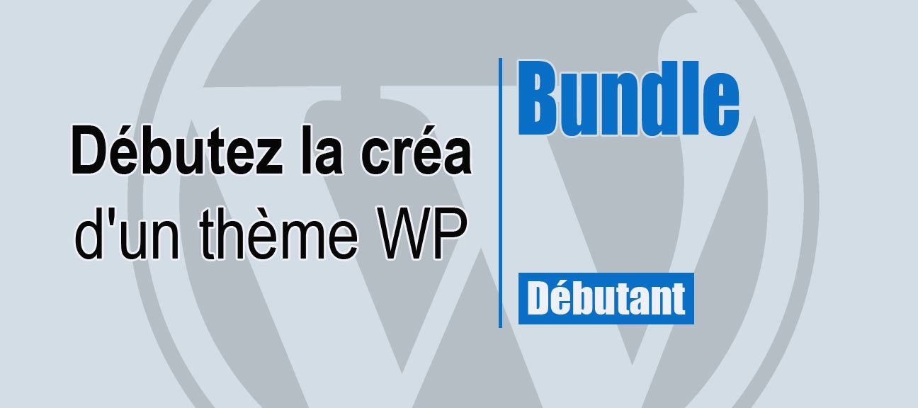 Bundle : Toutes les bases pour créer votre propre thème WordPress