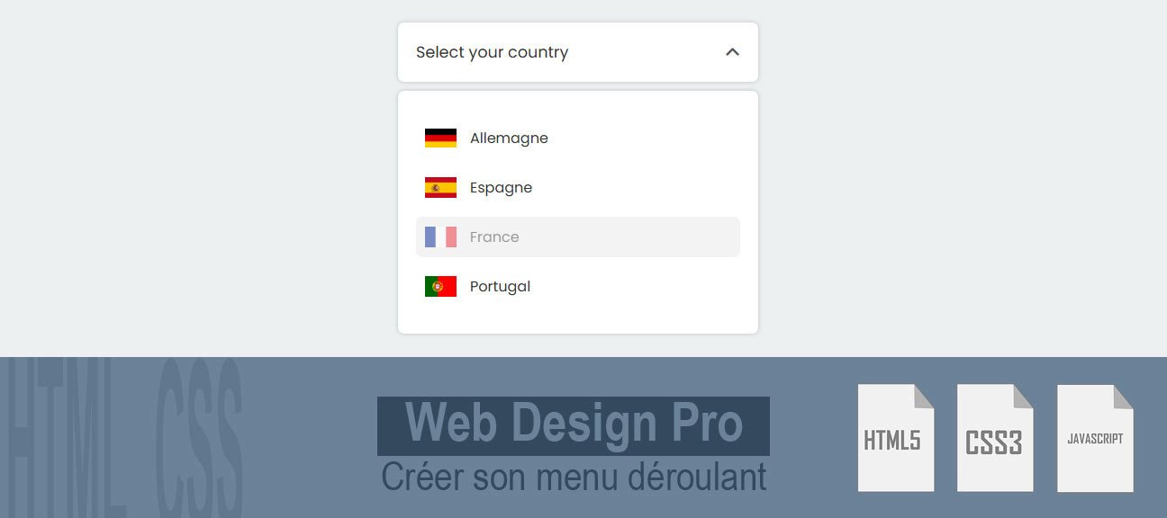 Faux Menu Déroulant, Vrai Effet WOW ! Créez le Vôtre en HTML, CSS & JS ?