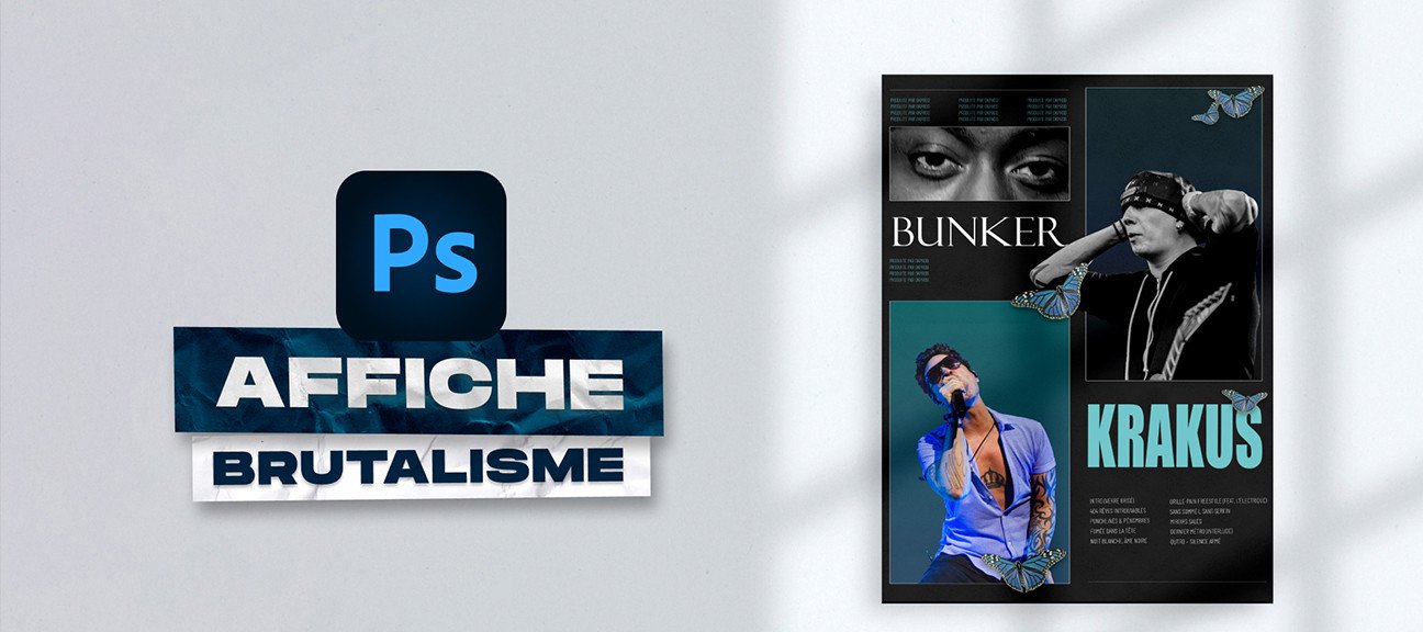 Gratuit : Créer une affiche brutaliste dans Photoshop