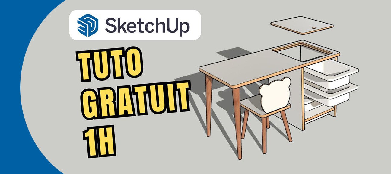 Gratuit : Modélisez et animez un bureau pour enfant