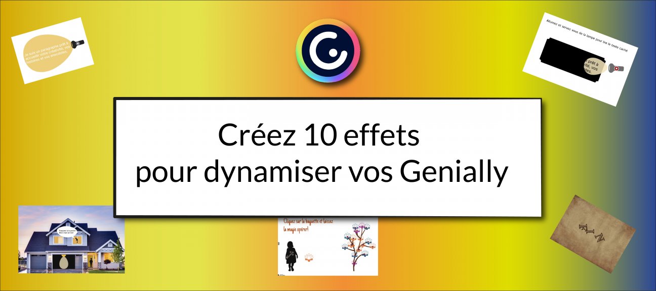 Créez 10 effets pour vos dynamiser vos Genially