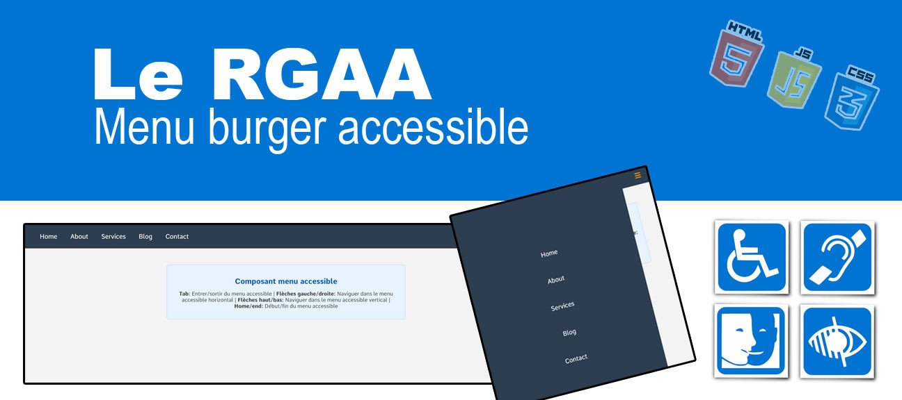 Créer un menu burger accessible : inert, clavier et responsive pas à pas
