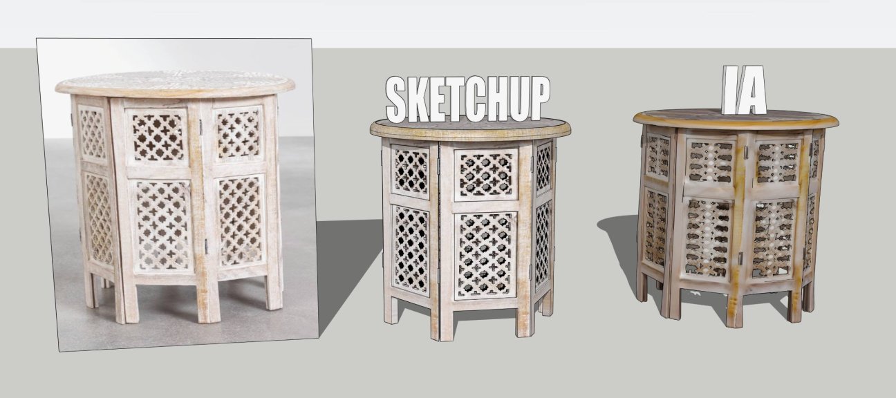 Modélisez une table orientale avec SketchUp