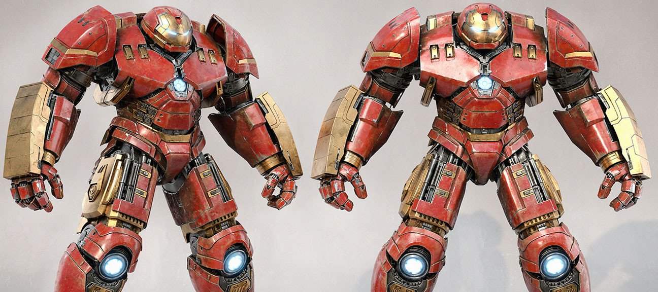 Hulk Buster : Hard Surface Texturing & Shading dans Maya avec Substance Painter et LookDevX