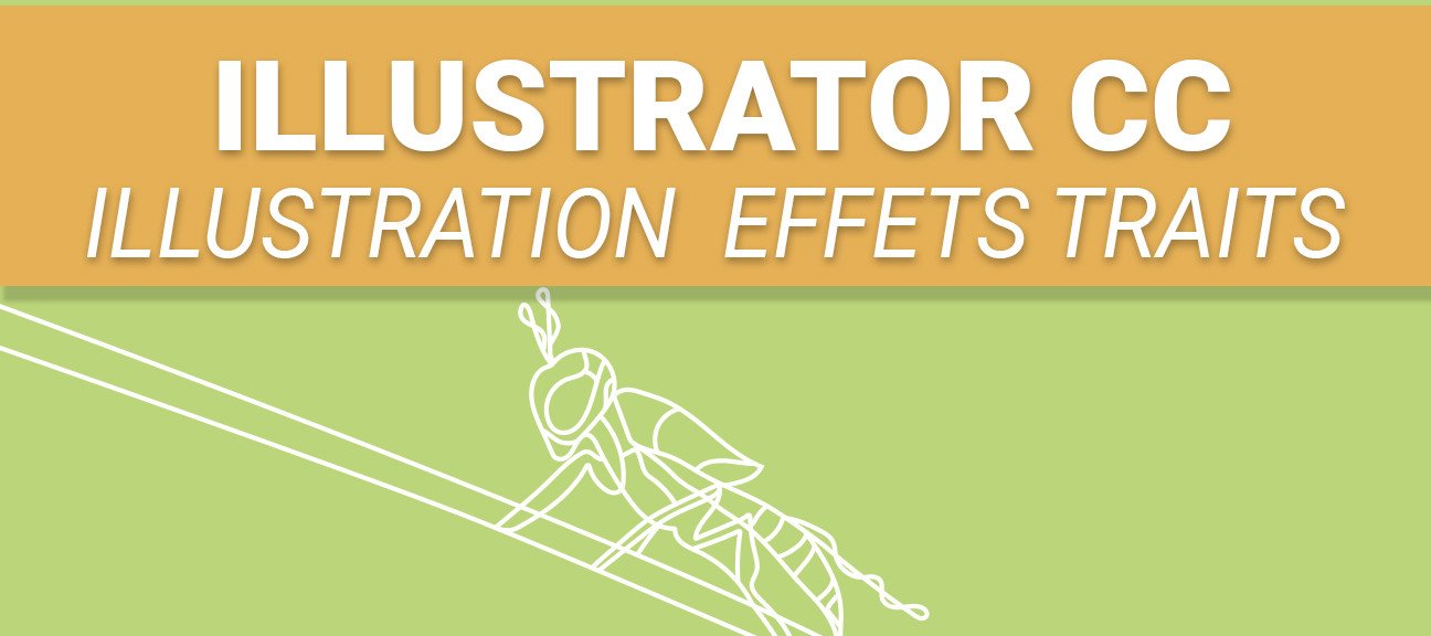 Illustrator - Illustration d’insecte au trait, précision et style graphique