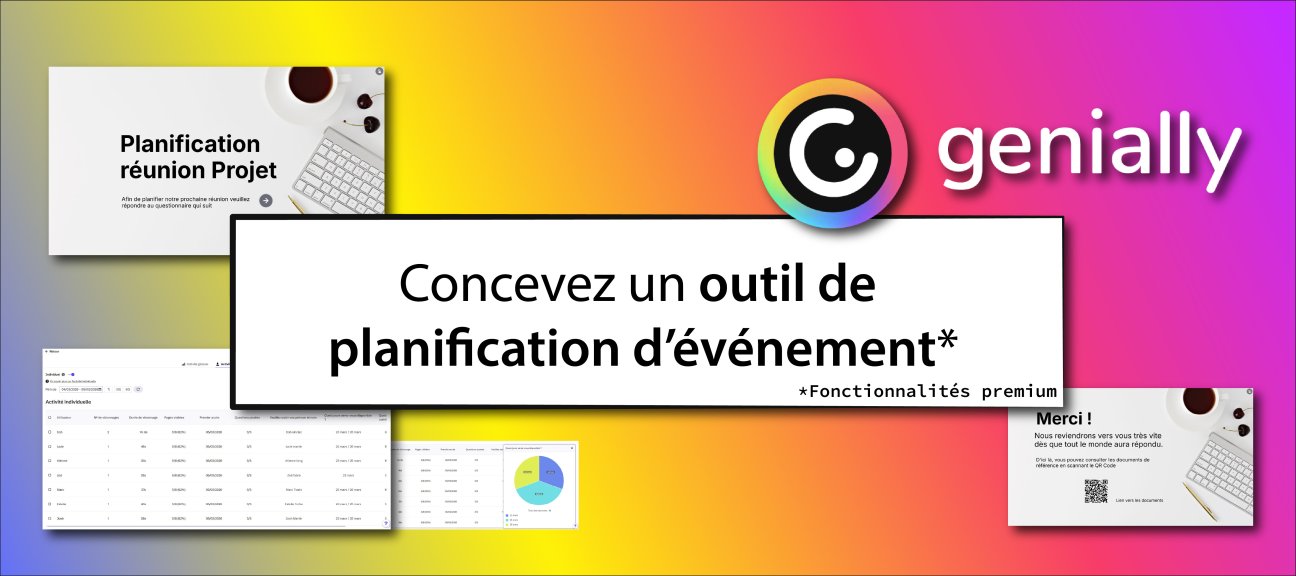Concevez un outil de planification d'événement avec Genially