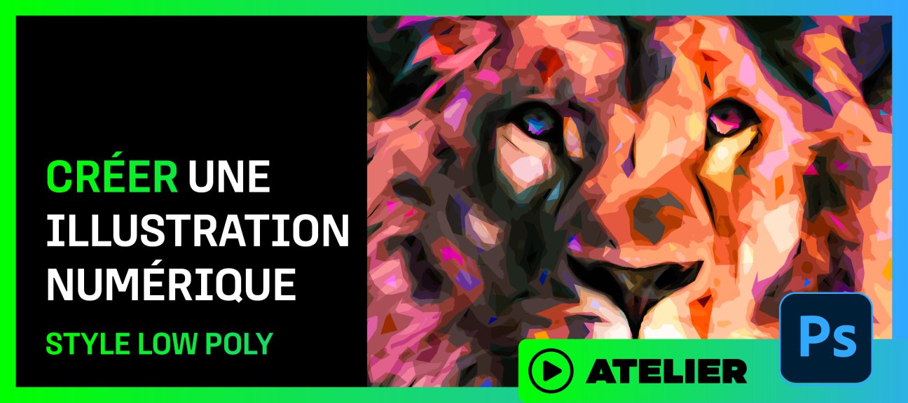 Créer une Illustration Low Poly Dynamique sur Photoshop