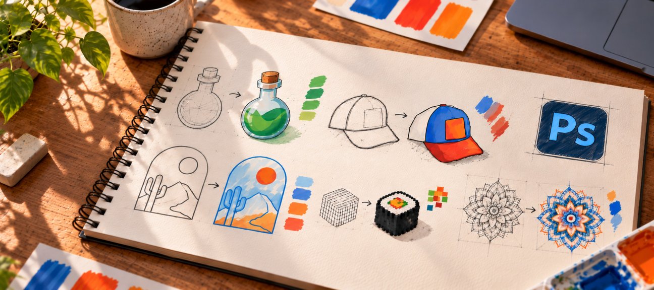 Dessiner et peindre dans Photoshop : réglez vos pinceaux, créez logos et motifs