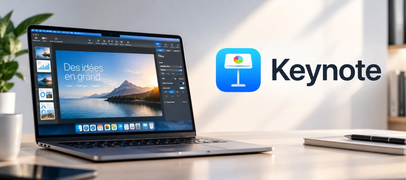 Présentation Keynote sur Mac : des diapositives claires, animées et prêtes à projeter