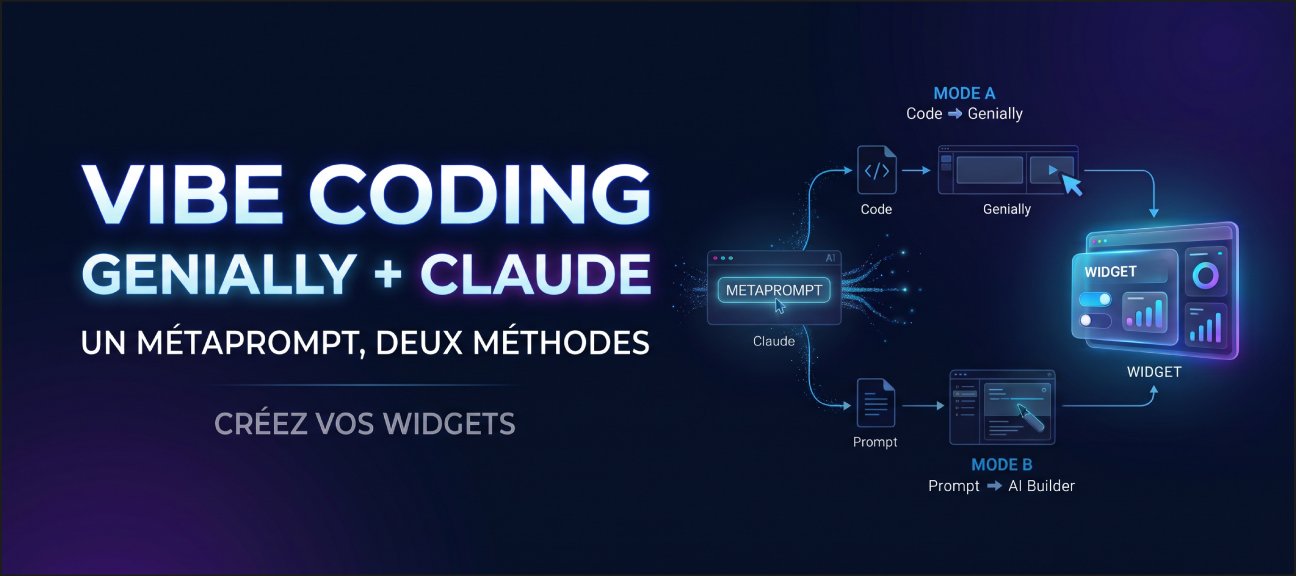 Créer vos widgets Genially avec Claude : décrivez votre idée, l'IA écrit le code