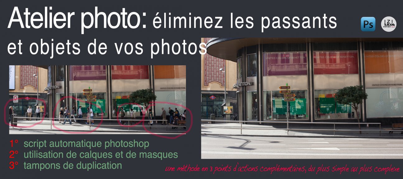 Atelier Photo : éliminez les passants de vos photos