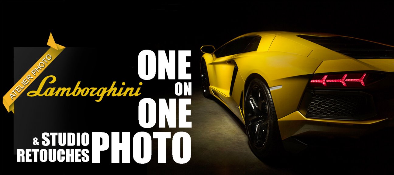 Atelier photo et retouche : Shooting Lamborghini Aventador