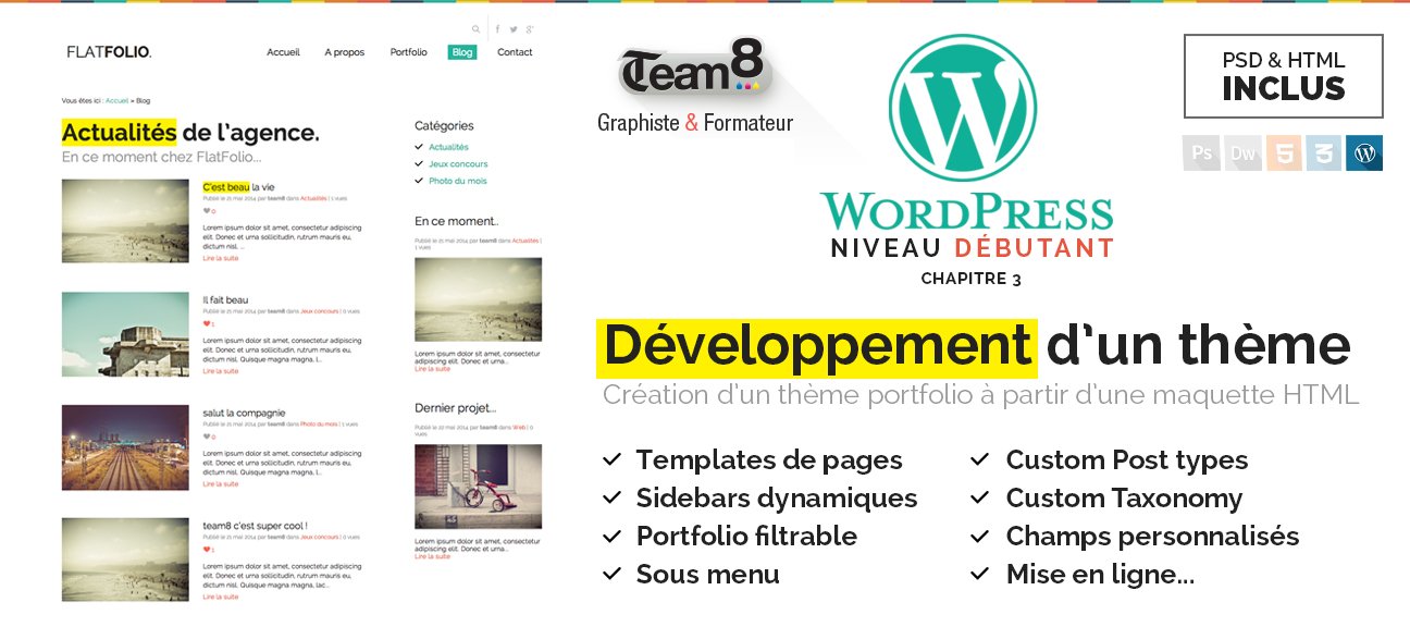 Développement d'un thème portfolio Wordpress de A à Z
