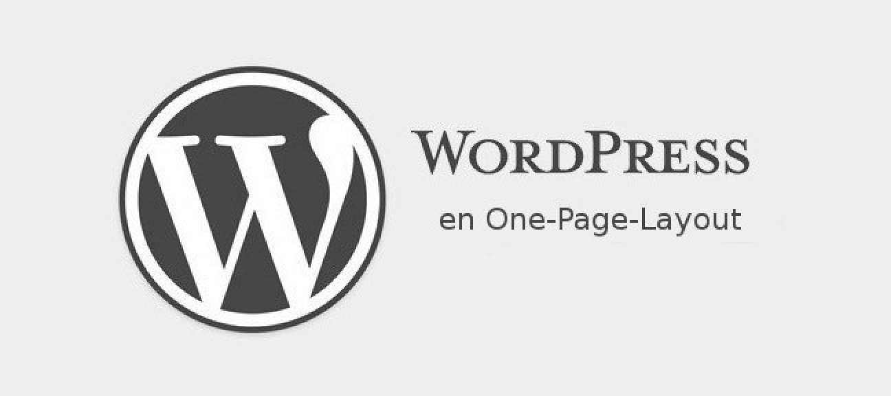 Un One-Page-Layout avec WordPress