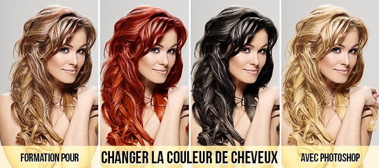 Photoshop : changer la couleur des cheveux