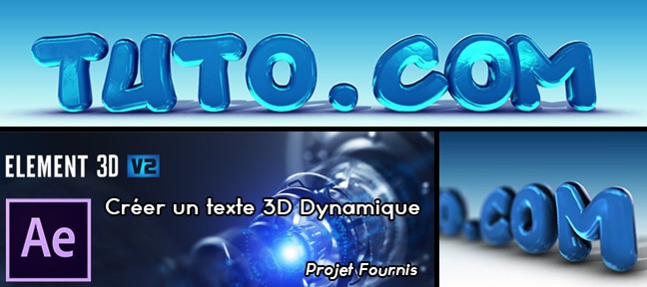 Créer un Texte dynamique en 3D avec Element 3D v2