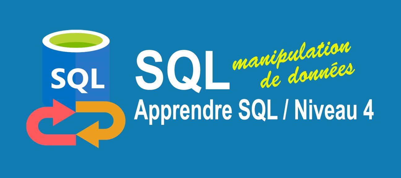 Apprendre le langage SQL - Niveau 4. Manipulation de données