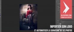Gratuit : Importer son logo et automatiser la signature de photos