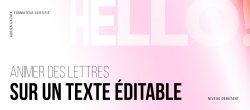 Animer des Lettres sur un texte éditable avec jQuery