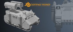 Blender 2.8 : Modéliser un véhicule Warhammer 40k