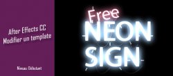 Gratuit After Effects : Modifier un template