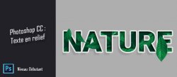 Photoshop gratuit - Comment donner du relief à un texte ?