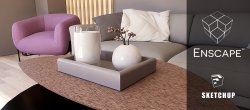 Rendu réaliste d'un salon avec Enscape