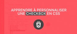 Apprendre à personnaliser une checkbox en CSS
