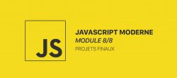 Le développement moderne en JavaScript - Module 8/8